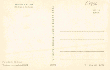 Neustadt Orla Rathaus * 1960