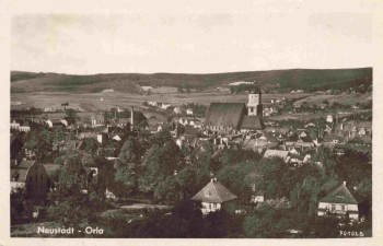 Neustadt Orla Totalansicht o 1950