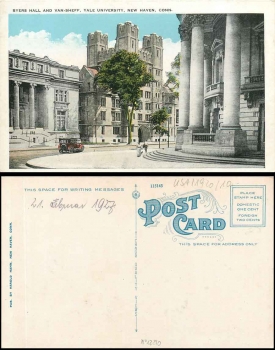 New Haven Connecticut Byers Hall and Van-Sheff Yale University  o 27.2.1927