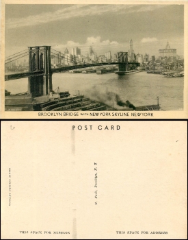 USA New York City Brooklyn Bridge *1930