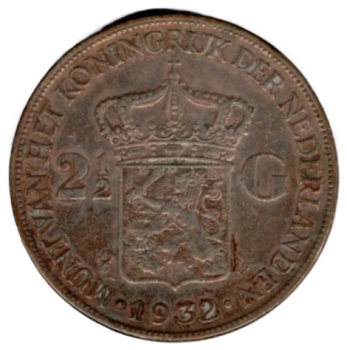 Niederlande 2-1/2 Gulden 1931 Wilhelmina I
