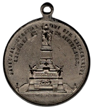 Niederwald Denkmal Medaille zu Einweihung 1883