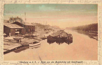 06429 Nienburg Saale Schiffswerft o 1929