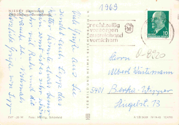 02906 Niesky Oberlausitz AWG Siedlung Gersdorfstraße o 1969