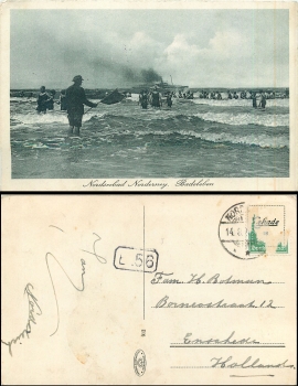 Norderney Badeleben o 14.08.1928