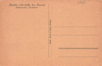 01683 Alt-Zella Nossen Klosterruine * um 1920