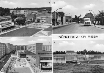 01612 Nuenchritz Elbe Mehrbildkarte o 1979