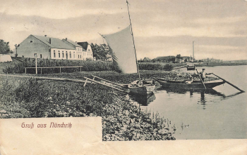 01612 Nuenchritz Elbe Fähre o um 1910