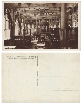 Nuremberg Hotel Wittelsbach Original Viennese Coffee * approx. 1930