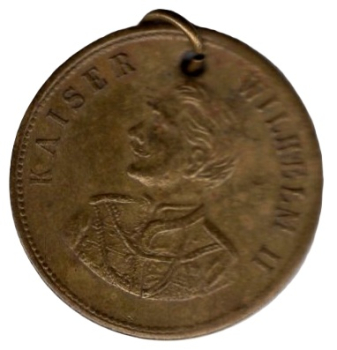 Nürnberg Jeton um 1890 Revers Kaiser Wilhelm II