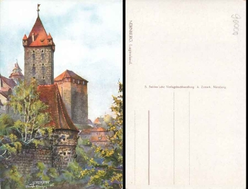 Nuremberg Luginsland artist card Sollmann * ca. 1930