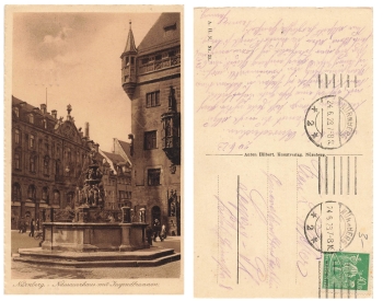 Nuremberg Nassauerhaus fountain o 24.6.1923