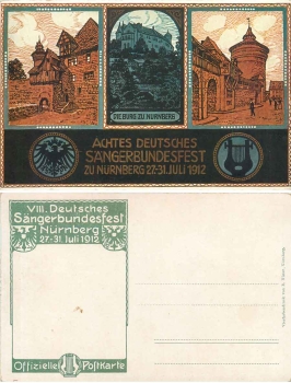 Nuremberg 8th German Singers' Festival 1912