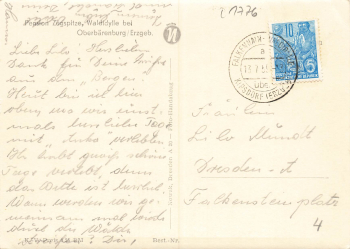 01773 Oberbaerenburg Erzgebirge Pension Zugspitze o 1959