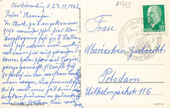 01773 Oberbaerenburg Erzgebirge o 1962