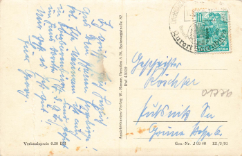 01773 Oberbaerenburg Erzgebirge o 1960