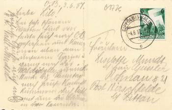 01773 Oberbaerenburg Erzgebirge Waldkapelle o 1937