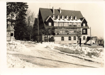 Oberbärenburg Ferienheim Friedenswache Echtfoto 1956