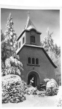 01773 Oberbaerenburg Erzgebirge Waldkapelle * 1954