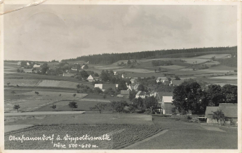 Oberfrauendorf Glashuette Landpoststempel Oberfrauendorf via Dippoldiswalde o 1936