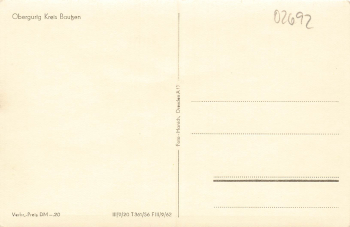 02692 Obergurig Oberlausitz * 1956 Hanich Verlag