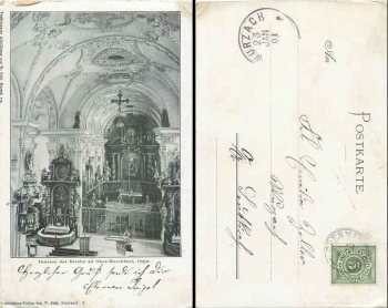89611 Obermarchtal, interior of the church o 23.1.1901