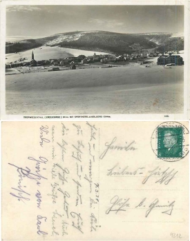 Oberwiesenthal Totalansicht mit Sporthotel u. Keilberg o 8.3.1931
