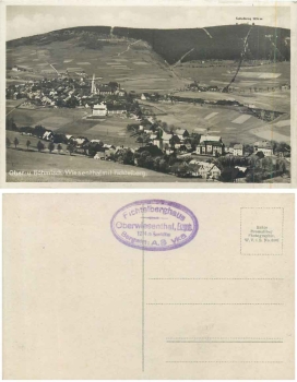 09484 Oberwiesenthal and Bohemian-Wiesenthal with Fichtelberg * around 1930