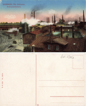 Oderberg Austrian Silesia Tube Rolling Mill Bohumín * around 1920