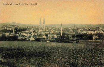 Oelsnitz Vogtland Totalansicht * um 1910