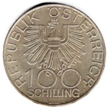 Österreich 100 Schilling 1979 200 Jahre Innviertel bei Österreich Silbermünze 