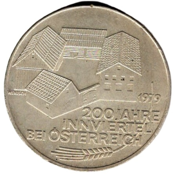 Österreich 100 Schilling 1979 200 Jahre Innviertel bei Österreich Silbermünze 