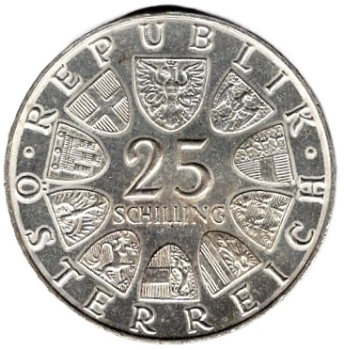 Österreich 25 Schilling 1971 Wiener Börse