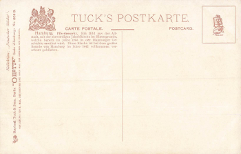 Hamburg Pferdemarkt Künstlerkarte Fritz von Kamptz Tucks Oilette * um 1910