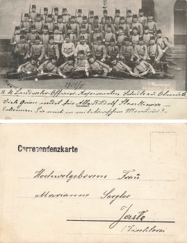 Olomuetz K K Landwehr Offizier Aspiranten Schule 1905