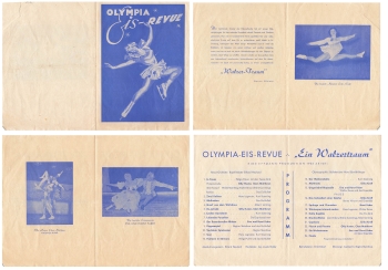 Olympia Ice Revue A Waltz Dream Program Booklet 1953 Effmann Production