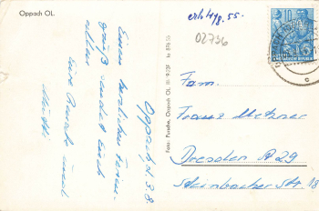 02736 Oppach Oberlausitz o 1955