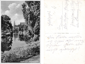 Oppeln Upper Silesia Muehlgraben Opole used around 1940