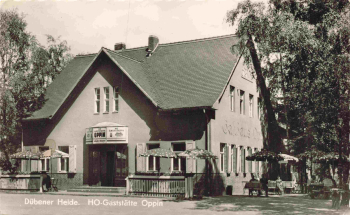 06188 Oppin Landsberg Sachsen-Anhalt HO Gaststätte Düberner Heide o 1966