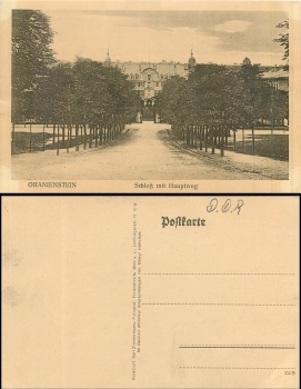 Diez Oranienstein Schloss mit Hauptweg *ca. 1915