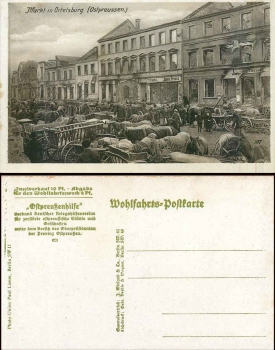Ortelsburg Markt Ostpreussen *ca. 1920