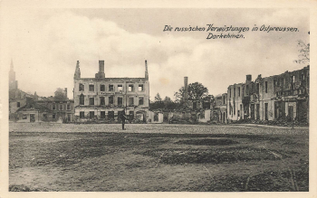 Darkehmen Zerstörungen Ostpreussen Angerapp Osjorsk * um 1915