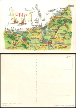 Alfred Hoppe 8021/1 Baltic Sea I artist card 1964
