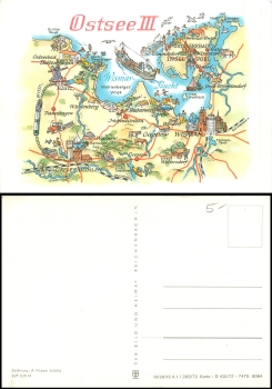 Alfred Hoppe 8064 Ostsee III Künstlerkarte 1977
