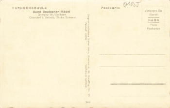 01855 Ottendorf ElbsandsteingebirgeDie Sachsenschule BDM * um 1940 Hahn-Foto8784