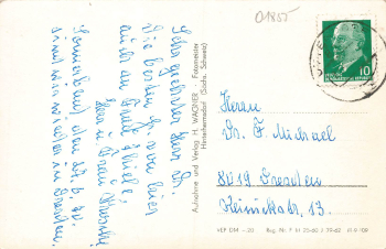 01855 Ottendorf Sächsische Schweiz o 1962