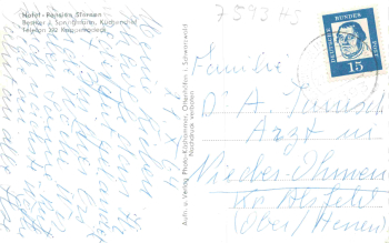 77883 Ottenhöfen Hotel-Pension Sternen o 1964