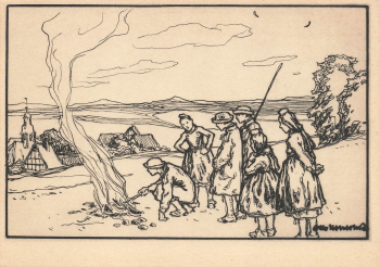 Otto Ubbelohde Hessische Trachten Nr.257 Mandt-Verlag * um 1920