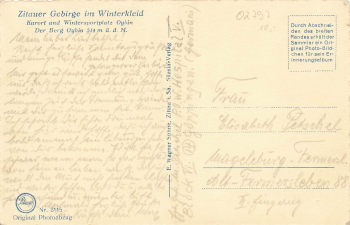 02797 Oybin Zittauer Gebirge Winter gebraucht um 1930