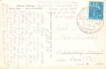 02797 Oybin Zittauer Gebirge o 1956